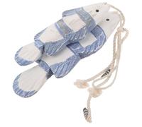 GLEAVI Retro Wooden Fish Wall Hanging Vintage Mediterranean Decor Antique Style Ocean Theme Wood Plaque for Home Bathroom Bedroom