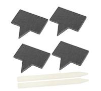 GLEAVI Reusable Cheese Labels Set with Markers and Chalk Pens Lightweight Cake Inserts Decor for Bakery Home Dessert Shops Easy to Write and Insert Cupcakes and Pastries