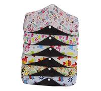 GLEAVI Reusable Cloth Sanitary Pads Washable Mama Pads Bamboo Material for Light Flow Days Portable and Breathable