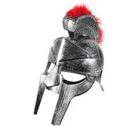 GLEAVI Roman Warrior Helmet with Folding Face Mask Authentic Ancient European Soldier Headwear for Cosplay Halloween and Themed Parties Detailed Craftsmanship