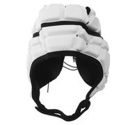 GLEAVI Rugby Soft Helmet Scrum Cap for Youth with Shock Absorption Design and Breathable Eva Material, Protective Football Headgear for Training and Competition in White