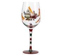 GLEAVI Santa Wine Glasses: Christmas Themed Stemmed Water Glasses Holiday Decorative Xmas Tree Stemless Cup Ornament for Festive Theme Parties Wedding