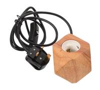 GLEAVI Screw Light Bulb Socket Lamp Holder with British Three Prong Plug Base Lamp Easy Replacement and Compatible with Various Bulbs Safe Fixture