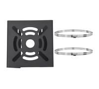 GLEAVI Security Camera Pole Mount Bracket Adapter with Rotation Function, Solid Steel Construction, Multiple Holes Design, and Overall Thickened Structure for Outdoor Surveillance