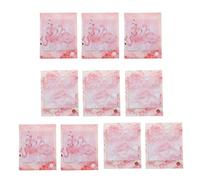 GLEAVI Self-stick Notes Leaves No Traces after Torn 10 Pcs Creative Pink with Sufficiently Large Capacity, Easy to Use Paper Sticky Post Notes for Office and School Supplies