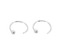 GLEAVI Silver Ear Studs for Women, S999 Pure Sterling 999 Silver round Bead Earrings, Minimalist Vintage Chic Jewelry for Daily Wear