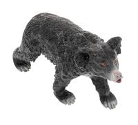 GLEAVI Simulation Realistic Black Bear Figurine Wildlife Animal Cognitive Model for Bedroom Decor DIY Landscaping for Families Friends