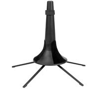 GLEAVI Small Metal Clarinet Stand with Cotton Support, 5-Leg Portable Trumpet Display Holder Rack for Musical Instrument Storage and Oboe Bracket in Black