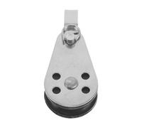 GLEAVI Small Stainless Steel and Resistant Performance with Smooth Bearing Design Pulley Block Heavy Duty Marine Hardware Component for Wire and Rope Suitable for Crane and Sailing