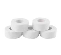 GLEAVI Sports Self-Adhesive Cotton Tape 5Pcs 2.5Cm X 4.5M White for Athletic Use and Injury Strapping