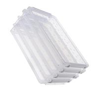 GLEAVI Stackable Storage Box with 4 Layers 36.5x24.3x16.5cm, Plastic Document Organizer for Office and Home, Multi-Purpose File Storage Container