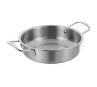 GLEAVI Stainless Steel Hot Pot with Handles Nonstick Surface Cooking Pot for Seafood Korean Ramen Kitchen Cookware for Family Meals and Entertaining