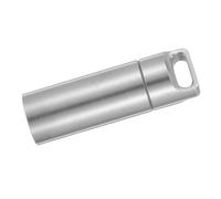 GLEAVI Stainless Steel Pill Case Keychain Waterproof Small Pill Organizer Box Medicine Bottle Holder for Men Purse Pocket Outdoor Tool