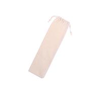 GLEAVI Straw Carrying Case Cotton and Linen Pouch Bag Drawstring Storage Bag for Reusable Straws Forks Spoons Lightweight Foldable Travel Suitcase Organizer 1 Pc
