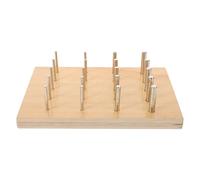 GLEAVI Stroke Training Equipment - Wood Peg Board Stroke Hand Exercise Tools - Finger Arm Exercise Activities for Seniors Patient Elderly 8.25x5.7x2.16in