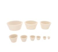 GLEAVI Tapered Silicone Collar Adapter for Filtering Flasks with Chemical Stability and Wide Compatibility, Leak-proof Seal for Outdoor Filtering Tasks and Educational Lab Use, Beige
