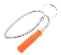 GLEAVI Telescoping 360° Rotation Flexible Inspection Mirror Light, Extendable Round Mechanic Observation Tool for Vehicle Undercarriage Check and Automotive Repair