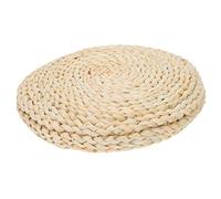 GLEAVI Thickened Tatami Floor Mat Round Corn Husk Woven Cushion Yoga Meditating Pad for Home Pressure Resistant Non Deforming Seat Mat with Classic Chic Design