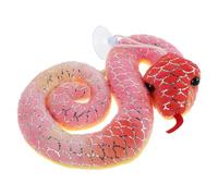 GLEAVI Tie-dye Gold Foil Snake Plush Toy Red 16cm Cartoon Snake Plush Flexible Simulation Stuffed Animal for Boys and Girls Holiday Decoration and Prank Toy