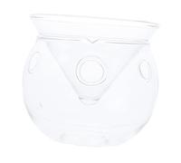 GLEAVI Transparent Glass Bowl for Fruit and Salad Storage Household Serving Bowl Elegant Design for Entertaining at Parties Weddings and Christmas Heat and Cold Resistant Kitchen