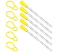 GLEAVI Triangle Iron Percussion Instrument Accessories Set 10 Handheld Mallets and Triangle Strikers, Educational Orff Music for Early Childhood Development and Classroom Use