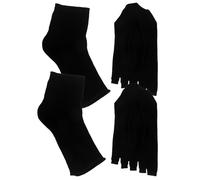 GLEAVI UV Gel Nail Foot Protector Socks 2Pcs Black Cloth Nail Dryer Protection Socks for Spa and Home Salon Use