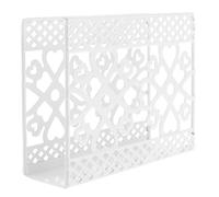 GLEAVI Vertical Iron Napkin Holder Heart-Shaped Tissue Rack Desktop Organizer for Standard Paper Towels Space-Saving Lightweight Napkin Storage Shelf Practical Tabletop Decor for Home
