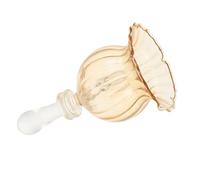 GLEAVI Vintage Glass Hand Bell with Crystal Design Gold Decorative Ringing Bell for Wedding Receptions Restaurant Service Kitchen Dish Signaling and Christmas Holiday Decoration