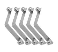 GLEAVI Walker Crutch Spring Buckle Clips Secure Stable Replacement Accessories 5pcs Stainless Steel Universal Quick-release Clamps for Walking Sticks and Bathroom Handrails for Adults