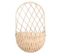 GLEAVI Wall Basket: Handmade Willow Weaving Basket with Natural Texture - Hanging Wicker Floral Holder for Home Garden Farmhouse Decoration