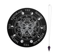 GLEAVI Wood Carved Plate Seven Chakra Meditation Decor Unique Wooden Craft for Home Hanging Decorations Lightweight Portable Design for Friends Family