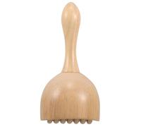 GLEAVI Wood Massage Cup Ergonomic Wooden Cupping Tool with Roller for Home Use for Self-Massage and Well-Being, Beige Cup Shaped Body Massager for Relief and Muscle Release