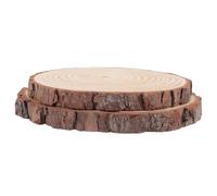 GLEAVI Wood Slice Garden Paver Stepping Stones Wooden Outdoor Pathway 23-25Cm Diameter 2Cm Thickness 2Pcs Suitable for Garden