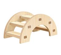 GLEAVI Wooden Hamster Cage Wood Hamster Ladder Entertainment Excellent Workmanship Wood Bridge for Training The Pet and Having Fun with The Pet