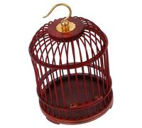 GLEAVI Wooden Small Animal Cage with Hanging Hook Vintage Style Bird Cage and Insect Carrier for Hamsters and Small Pets Decorative Pet Nest for Indoor Use