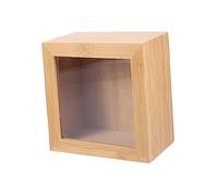 GLEAVI Wooden Square Storage Box Lid Desktop Organizer for Home for Storing Sundries and Keeping Your Desktop Tidy