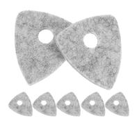 GLEAVI Wool Felt Guitar Pick Ukulele Pick 4Mm Thick 10Pcs Natural Sound Soft Touch Plectrum for Acoustic Guitar Bass String Instruments Playing