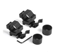 GLECTICAL Optics Scope Rings, 2PCS High Profile 25.4mm/30mm Optical Scope Mount Rings Accessories for 20mm Weaver Picatinny Rail(Quick Release)