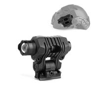 GLECTICAL Tactical Helmet Flashlight,120Lumen Mini Tactical Torch with Strong/Low/Strobe Light, Fits on Arc Rail Helmet