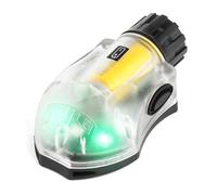 GLECTICAL Tactical Helmet Light, IR Strobe Light & 4 Speed Green Strobe with Magic Tape for Fast Helmet Accessories for Outdoor Sports(Green)