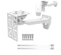 GledeYeTec CCTV Security Wall Mount Bracket with Duckbill & L-Shaped Adapter for Dome Cameras & Solar Panels, Includes 2 Extra 30cm Cable Ties