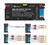 GLEDOPTO ESP32 WLED LED Strip Controller with 4 Outputs Ethernet Music Sound Reactive UART 20A Pluggable Fuse for WS2811 WS2812 SK6812 WS2815 Digital Addressable RGB IC Strip Light (618WL-4 Outputs)