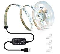 GLEDOPTO ZigBee 3.0 DC 5V USB TV Backlight USB Led Strip Controller Pro Kit with 2M RGBCCT IP20 Strip Lights Compatible with AmazonEcho Plus SmartThings APP/Voice Control/RF Remote Control