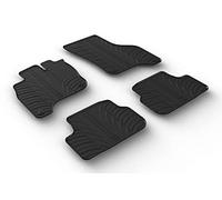 Gledring 0654 Set of Rubber Mats Suitable for Volkswagen e-Golf VII 2014-2020 (T Profile 4 Pieces + Mounting Clips)