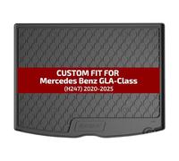 Gledring Rubbasol (Rubber) Boot Mat compatible with Mercedes GLA (H247) 2020- (Upper variable floor), Black