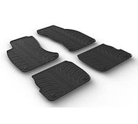 Gledring Rubber car mats set compatible with Audi A6 1997-2004 (T profile 4-pieces + mounting clips)