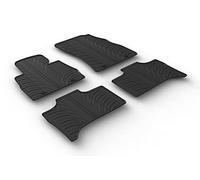 Gledring Rubber car mats set compatible with BMW X5 E53 1999-2006 (T profile 4-pieces + mounting clips)
