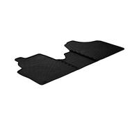 Gledring Rubber car mats set compatible with Citroen Jumpy / Peugeot Expert / Fiat Scudo 2007-2016 (Cargo) (TK profile 3-pieces + mounting clips)