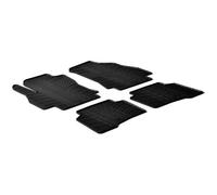 Gledring Rubber car mats set compatible with Citroen Nemo / Peugeot Bipper / Fiat Fiorino & Qubo 2008- (T profile 4-pieces)