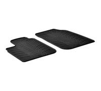 Gledring Rubber car mats set compatible with Dacia Logan Furgon/Pick-Up 2005- (T profile 2-pieces)